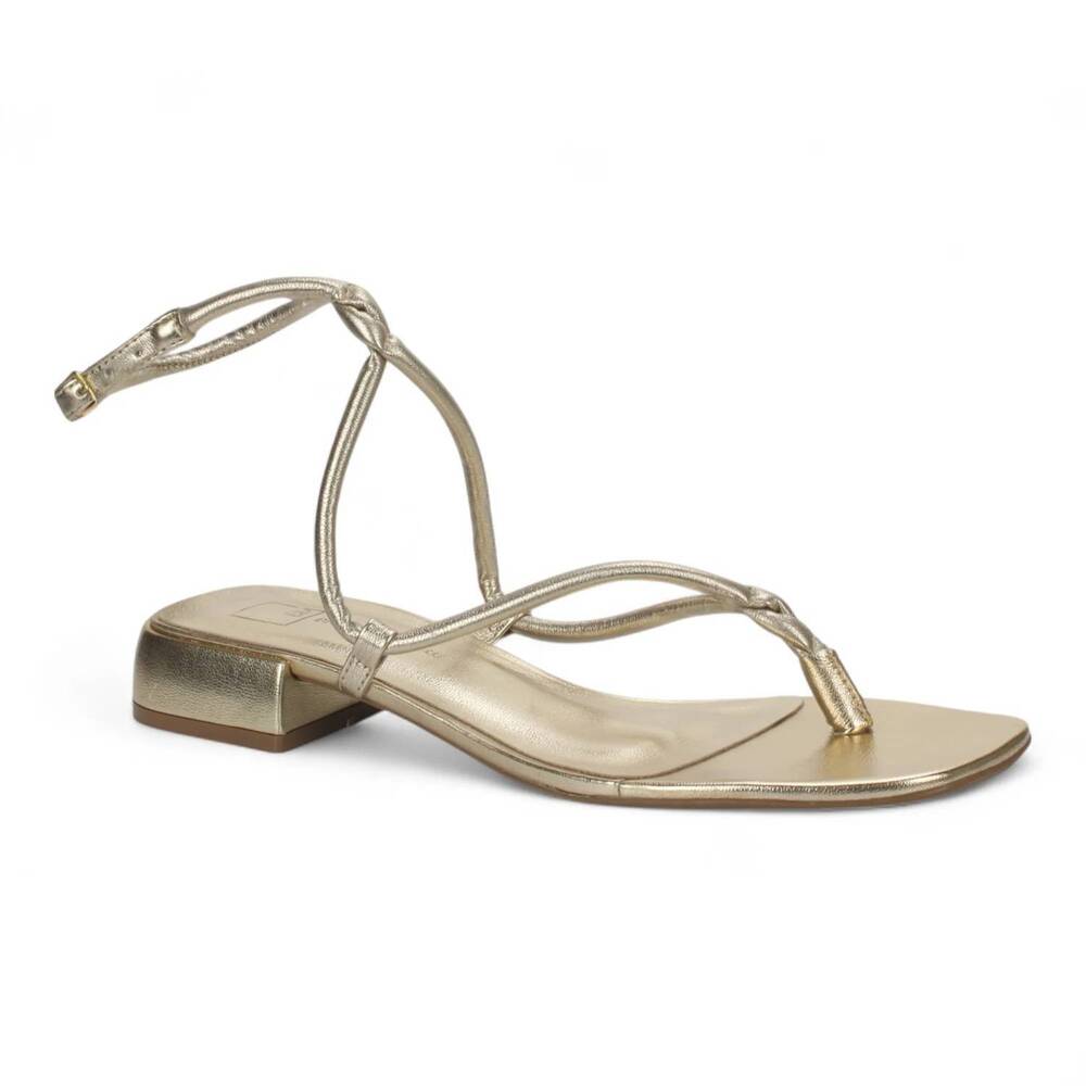NEW BRUNO MENEGATTI women's solene ankle strap sandal in champagne
